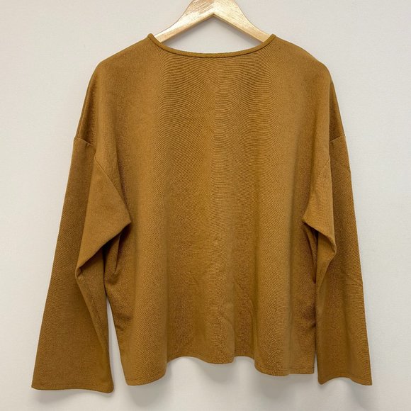 Eileen Fisher 3X Flex Ponte Box-Top Long Sleeve Shirt - Picture 13 of 15